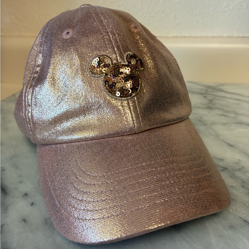 Disney Sequin Mickey Baseball Cap - Pink